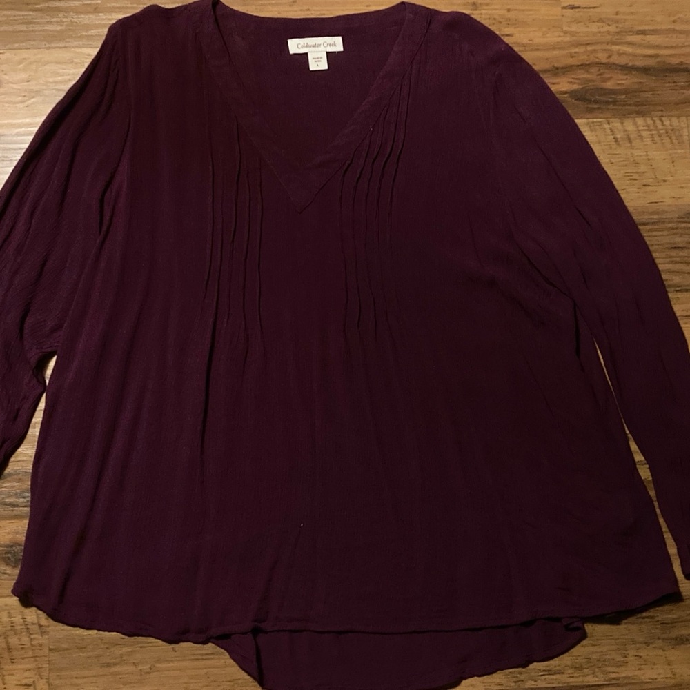 Coldwater Creek light-weight gauzy summer/fall top